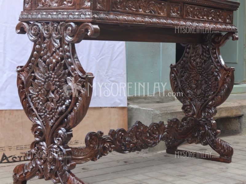 Rosewood Carved Console Table